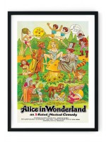 Alice In Wonderland X Rated Retro Film Poster
